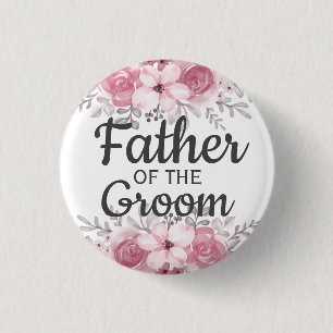 Frühlingsblütenvater der Groomschaltfläche Button