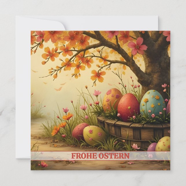 Frühlingsblütenzauber mit Ostereierpracht (Vorderseite)