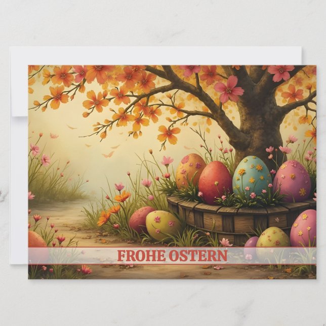 Frühlingsblütenzauber mit Ostereierpracht (Vorderseite)