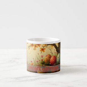 Frühlingsblütenzauber mit Ostereierpracht Espressotasse