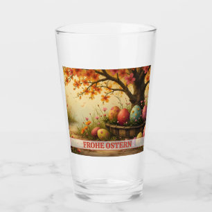 Frühlingsblütenzauber mit Ostereierpracht Glas