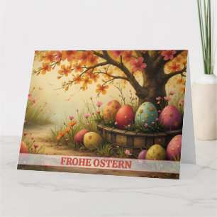 Frühlingsblütenzauber mit Ostereierpracht Karte