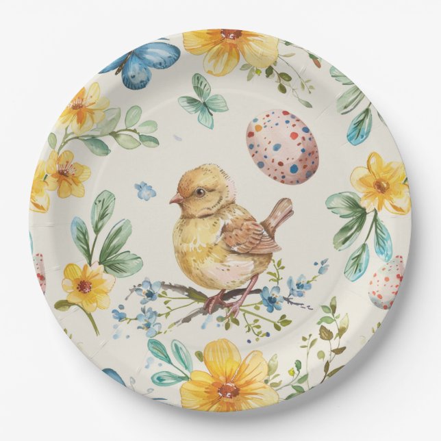 Frühlingsblütester 2 pappteller (Vorderseite)