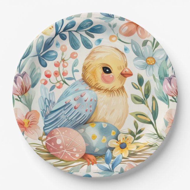 Frühlingsblütester 7 pappteller (Vorderseite)