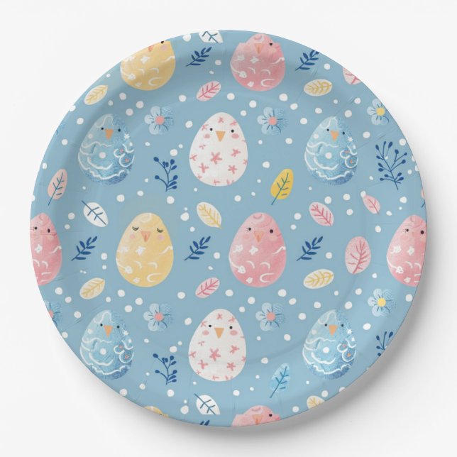 Frühlingsblütester 8 pappteller (Vorderseite)