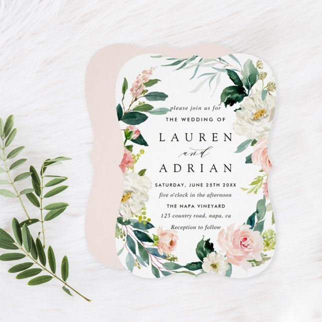 Frühlingsblütler Blumenregen Einladung zur Hochzei (Von Creator hochgeladen)