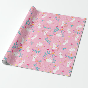 Frühlingsbraun rosa Wrapping Paper Geschenkpapier