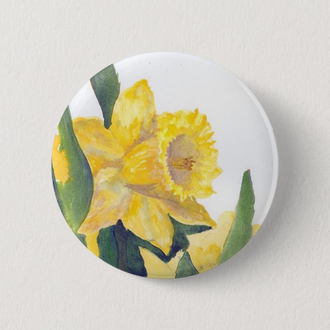 Frühlingsdaffodien Button (Vorderseite)