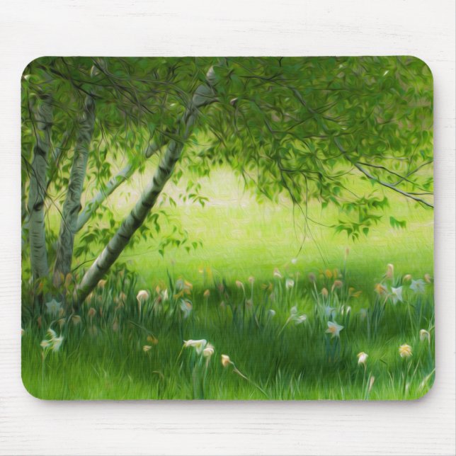 Frühlingsdaffodien Mousepad (Vorne)