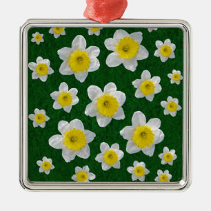 Frühlingsdaffodien Ornament Aus Metall