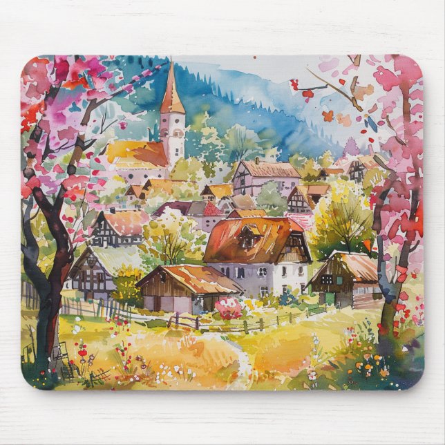 Frühlingsdorf Mousepad (Vorne)