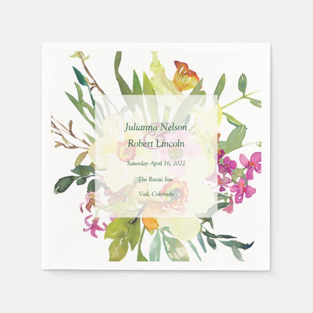 Frühlingsduft Serviette (Vorderseite)