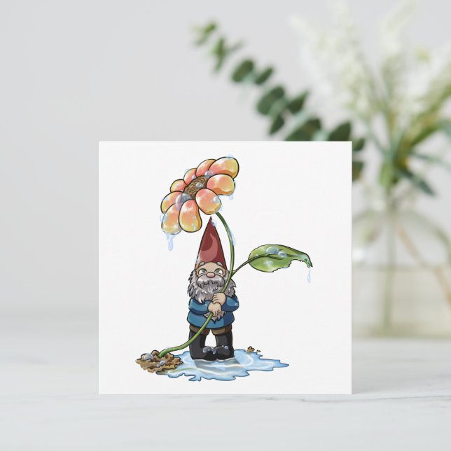 Frühlingsduschen Einladung (Stehend Vorderseite)