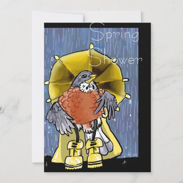 Frühlingsduschen! Einladungen (Vorderseite)