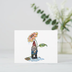 Frühlingsduschen Feiertagspostkarte