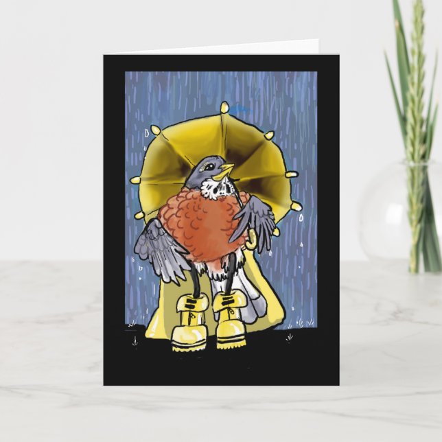 Frühlingsduschen ! Grußkarte Karte (Vorderseite)