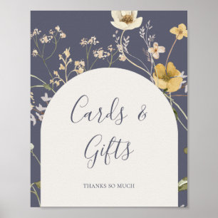 Frühlingserie Wildblume Lila Karten und Geschenke Poster