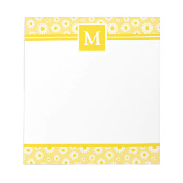 Frühlingserlebnis-Monogramm Notizblock