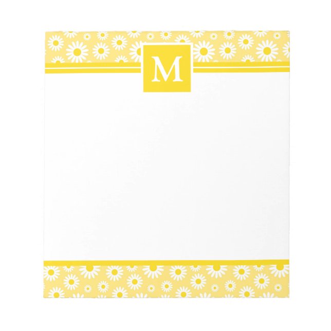 Frühlingserlebnis-Monogramm Notizblock (Vorderseite)