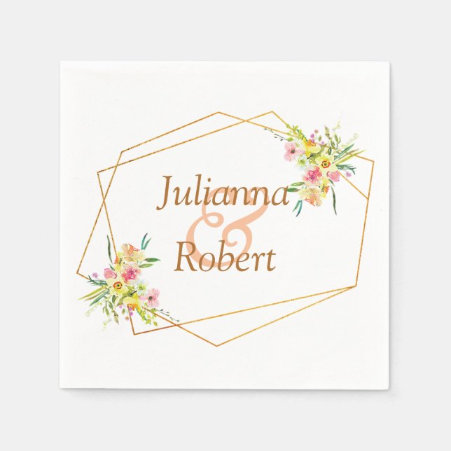 Frühlingserviere Serviette (Vorderseite)