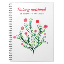 Frühlingsfarbe Blume Farbe Rosa Grün Notizblock