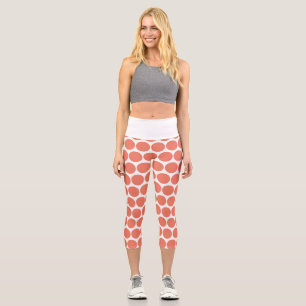 Frühlingsfarbe Pink Capri Leggings