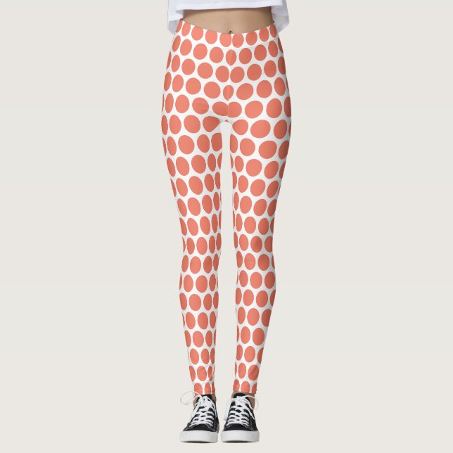 Frühlingsfarbe Pink Leggings (Vorderseite)