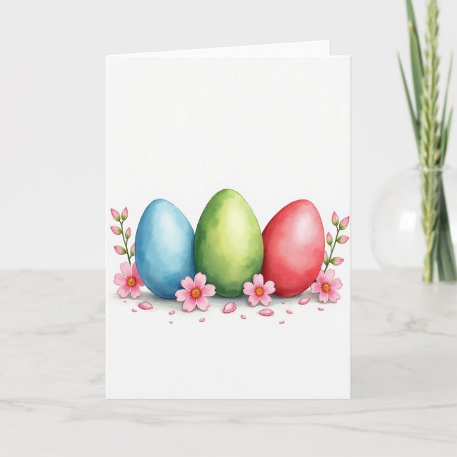 Frühlingsfarben blühen Kunstkarte Karte (Vorderseite)