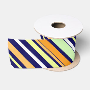 Frühlingsfarben Diagonale Streifen Handwerk Präsen Satinband