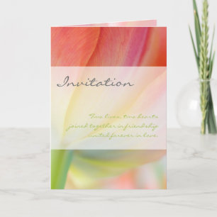 Frühlingsfarben ・ Einladungskarte für Hochzeiten