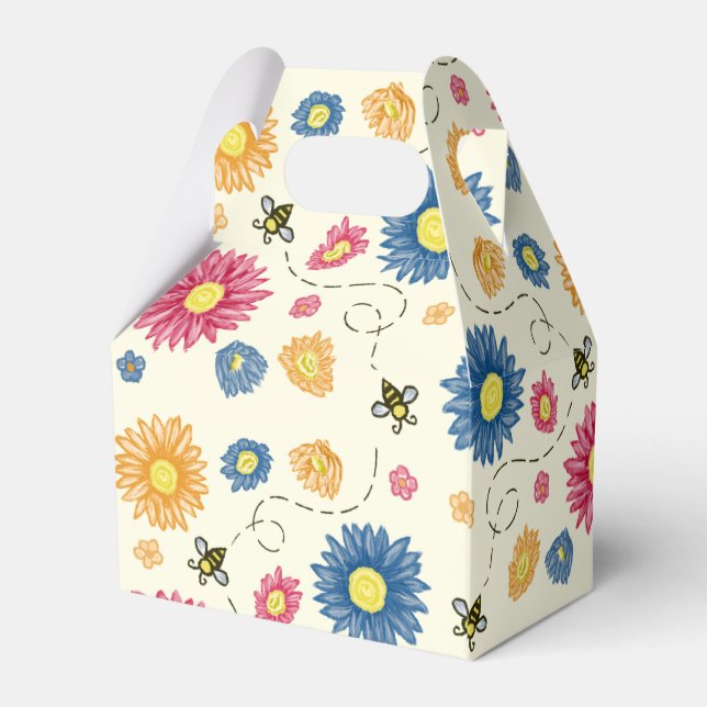 Frühlingsfarben Geschenkschachtel (Rückseite)