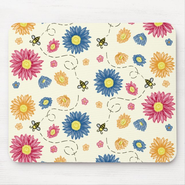 Frühlingsfarben Mousepad (Vorne)