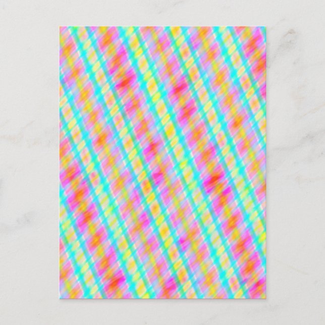 Frühlingsfarben Multi Thread Digital Art Postkarte (Vorderseite)