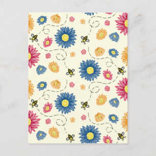 Frühlingsfarben Postkarte