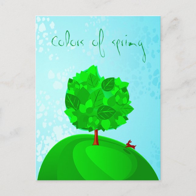 Frühlingsfarben, Postkarte (Vorderseite)