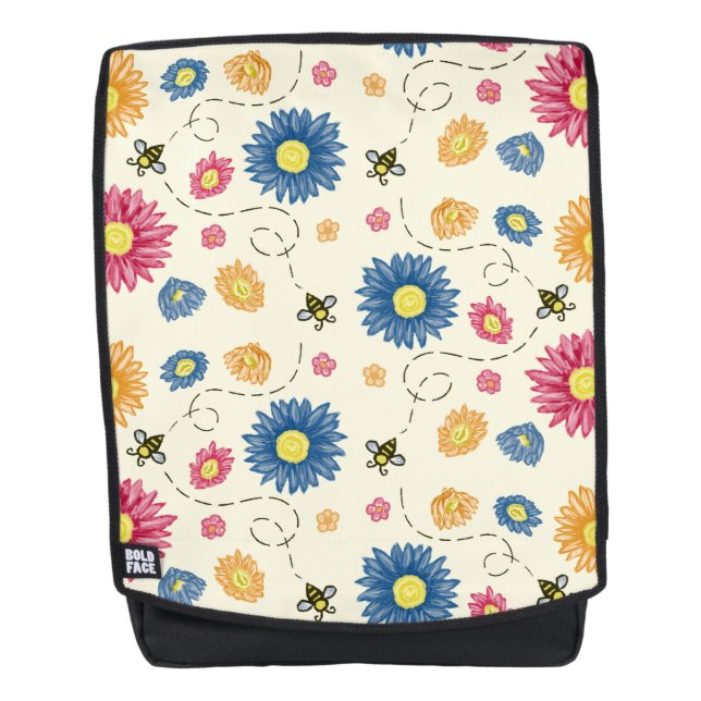 Frühlingsfarben Rucksack (Vorderseite)