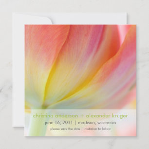 Frühlingsfarben • Save the Date Ankündigung