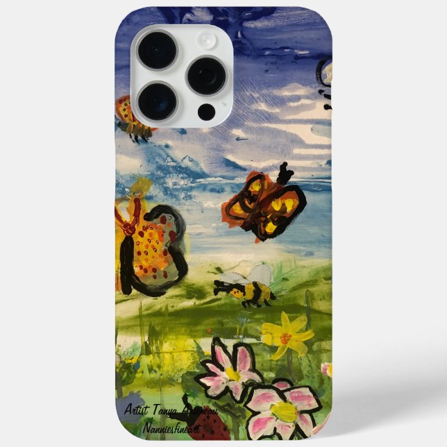 Frühlingsfarbenes Originalwerk Case-Mate iPhone Hülle (Rückseite)