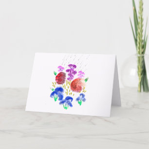 Frühlingsfarbige Blume für den Muttertag Feiertagskarte