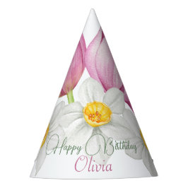 Frühlingsfarbige Blume Kindergeburtstag Partyhütchen