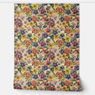 Frühlingsfarbige Veilchen Blume lila Tapete