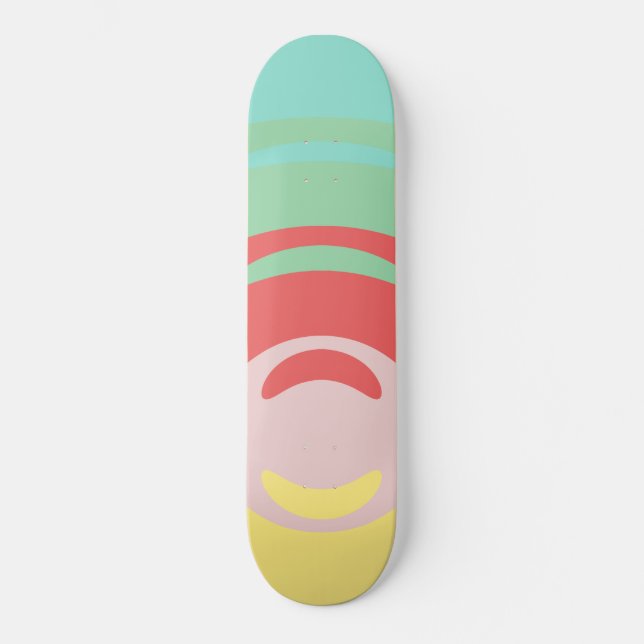 Frühlingsfarbpalette Skateboard (Vorderseite)