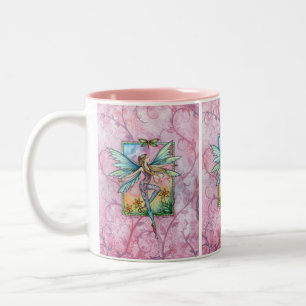 Frühlingsfee-Kaffeetasse von Molly Harrison Zweifarbige Tasse