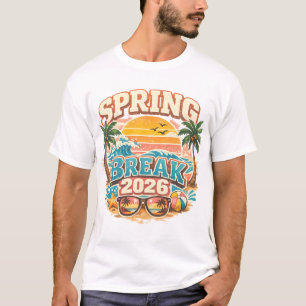 Frühlingsferien 2026 Strandparty Vintage-Shirt T-Shirt