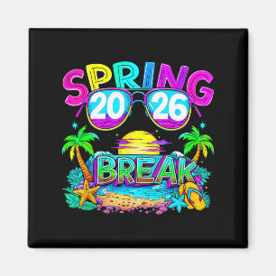 Frühlingsferien 2026 Vintage 2026 Coole Sonnenbril Magnet