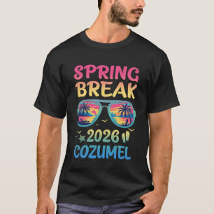 Frühlingsferien Cozumel 2026 Urlaubsreise Sonnenbr T-Shirt