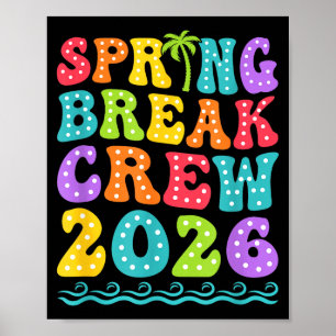 Frühlingsferien-Crew 2026 passende Familiengruppe Poster