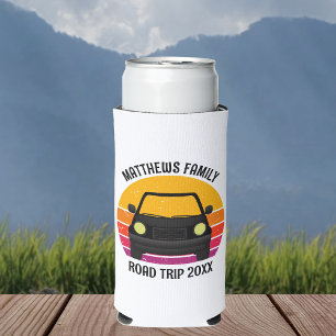 Frühlingsferien-Roadtrip-Sonnenuntergang-Anpassung Selters Dosenkühler
