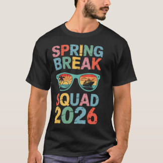 Frühlingsferien-Truppe 2026 Lustiges Vintage-Team  T-Shirt