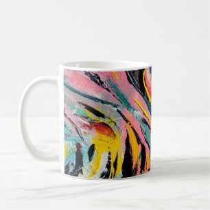 Frühlingsfest. Farbige Texturmalerei. Ab Kaffeetasse